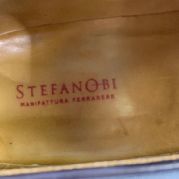STEFANOBI Size 9.5 Black Leather Penny Loafer Loafers main image 9